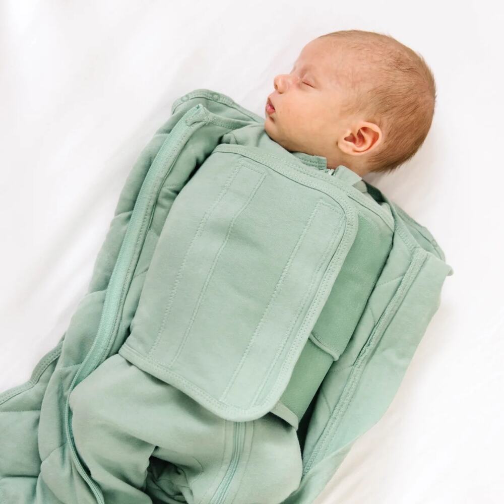 Dreamland Baby Weighted Swaddle Sleep Sack Small 0-6 Months Mint Green